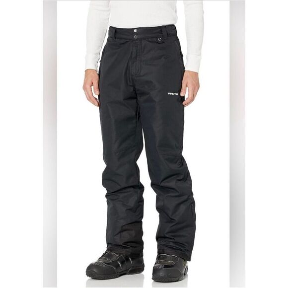 Arctix Mens 5K Black Snow Ski Snowboarding Pants sz L EUC - Picture 1 of 14